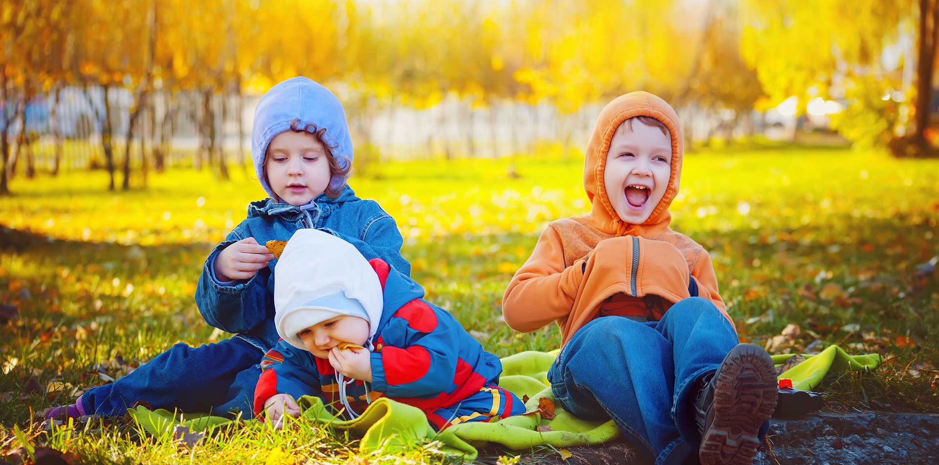 Happy children who had anxiety help